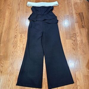 Gorgeous Jay Godfrey Off the Shoulder Junpsuit (Size 6)